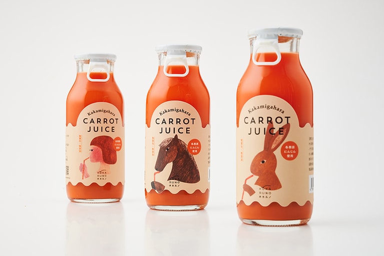 農業生産法人 フォレストファーム「kakamigahara CARROT JUICE」各180ml 430円