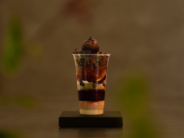 岩柳麻子さん開発「夕映（ゆうばえ）｜無花果のパルフェ ジャポネ ア アンポルテ」／2,500円。