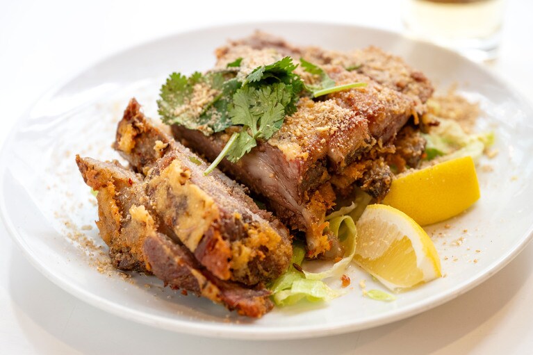 「ラムのスペアリブカツ」。