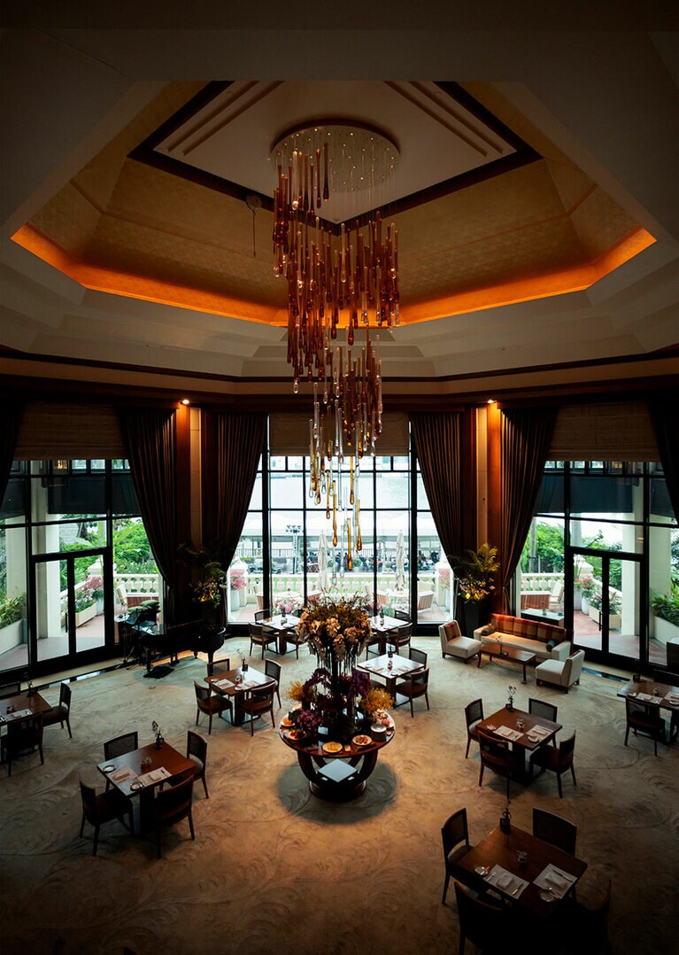 伝統的なアフタヌーンティーも人気のオールデイダイニング「ザ・ロビー」。