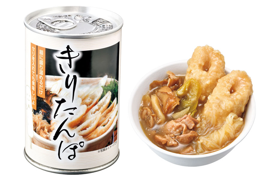きりたんぽ鍋の缶詰 1,100円／合貝食品