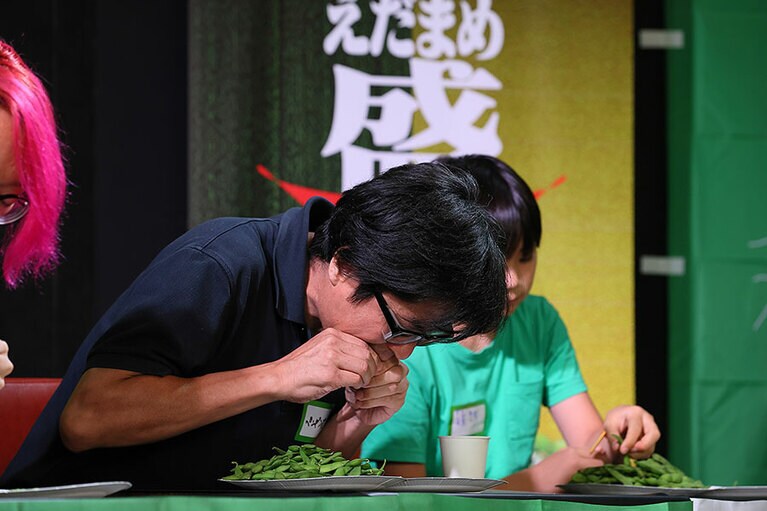 去年、東京予選から勝ち上がり、選手権の個人戦で準優勝に輝いたペンギン荘さんは、90グラムを記録。