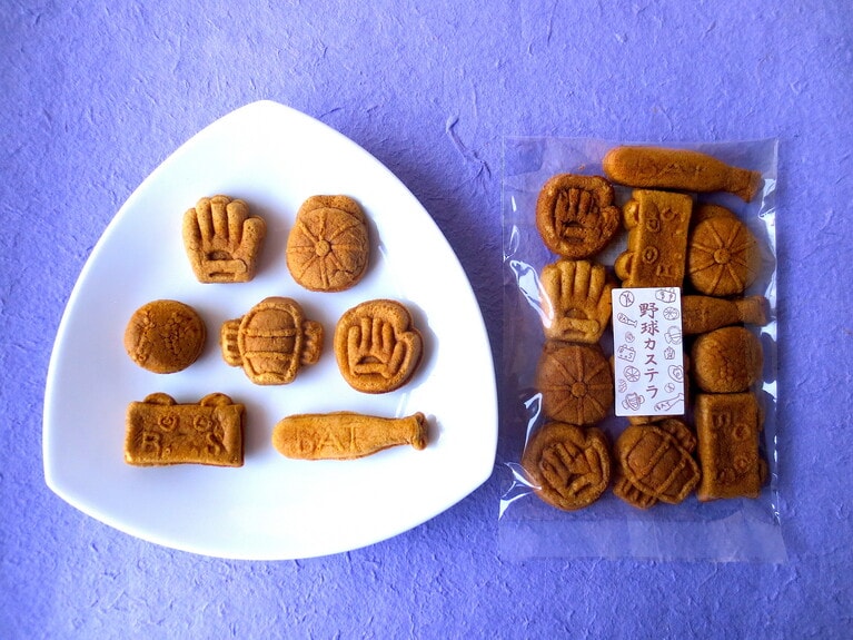 「野球カステラ」1袋350円。