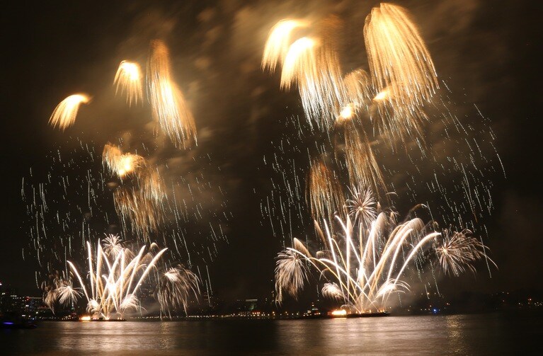 絶景花火。（2025年）