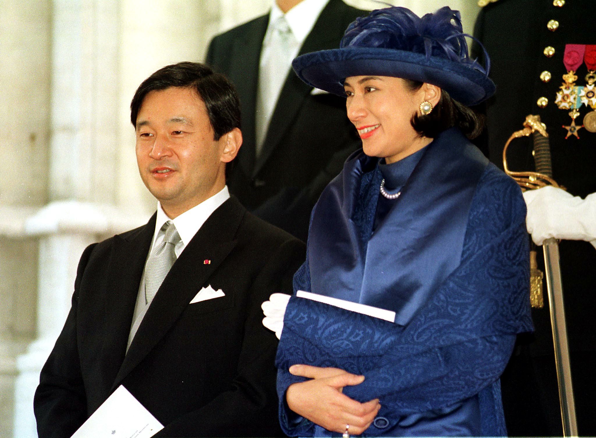 1999年12月4日、ベルギーのフィリップ皇太子（当時）の結婚式に出席された天皇皇后両陛下　©AFP＝時事