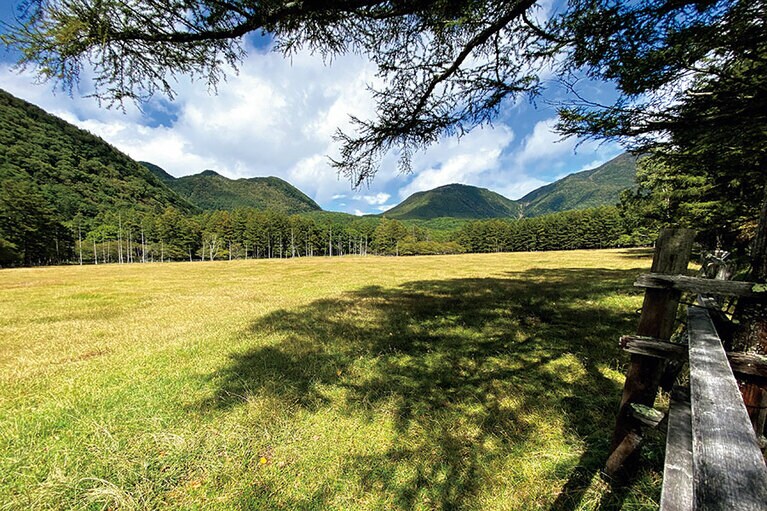 【戦場ヶ原×日光湯元温泉】光徳牧場。新鮮な牛乳やアイスクリームが人気の光徳牧場。近くには日帰り入浴ができる日光アストリアホテルもある。