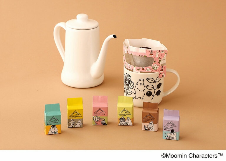 ギフトボックスには、ムーミンシリーズのオリジナルフィルターが付いてくる。