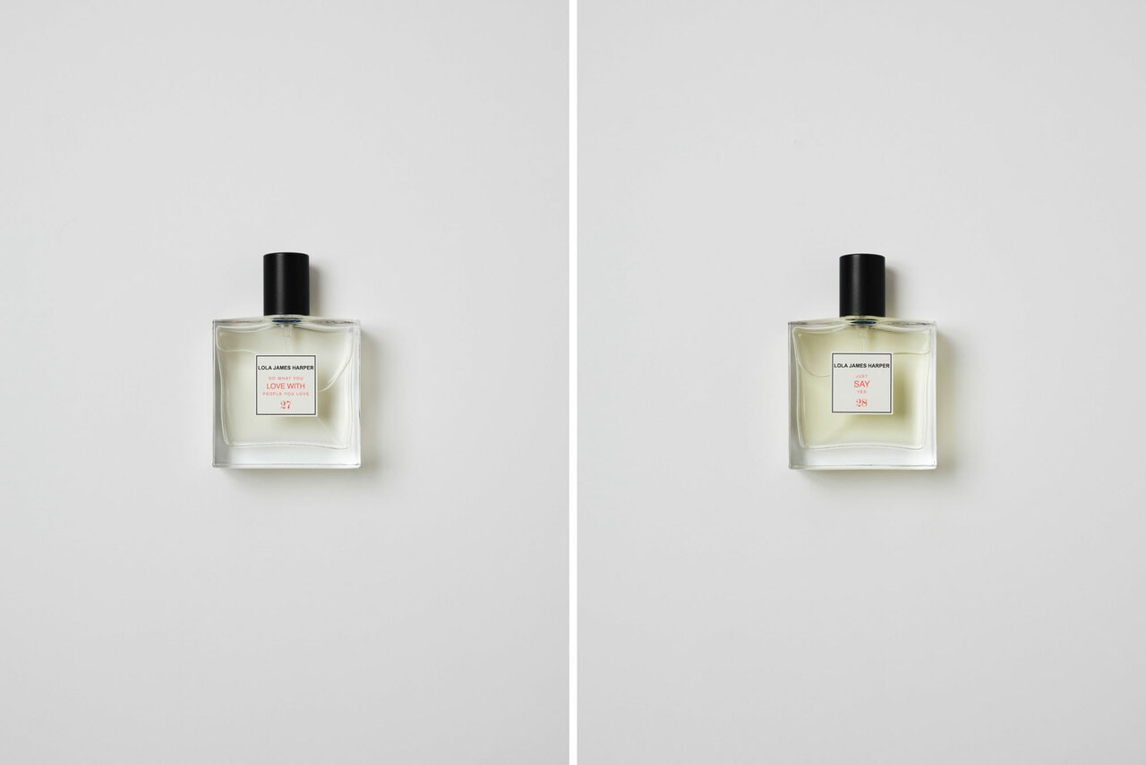 写真左から、オードトワレ #27 DO WHAT YOU LOVE WITH PEOPLE YOU LOVE 50ml 15,400円、オードトワレ #28 JUST SAY YES 50ml 15,400円。