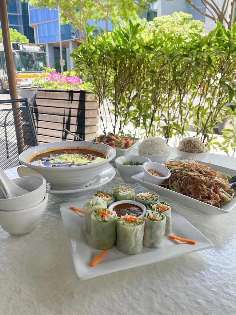 野菜たっぷりでヘルシーだけど、スパイスが効いているので満足感あり。