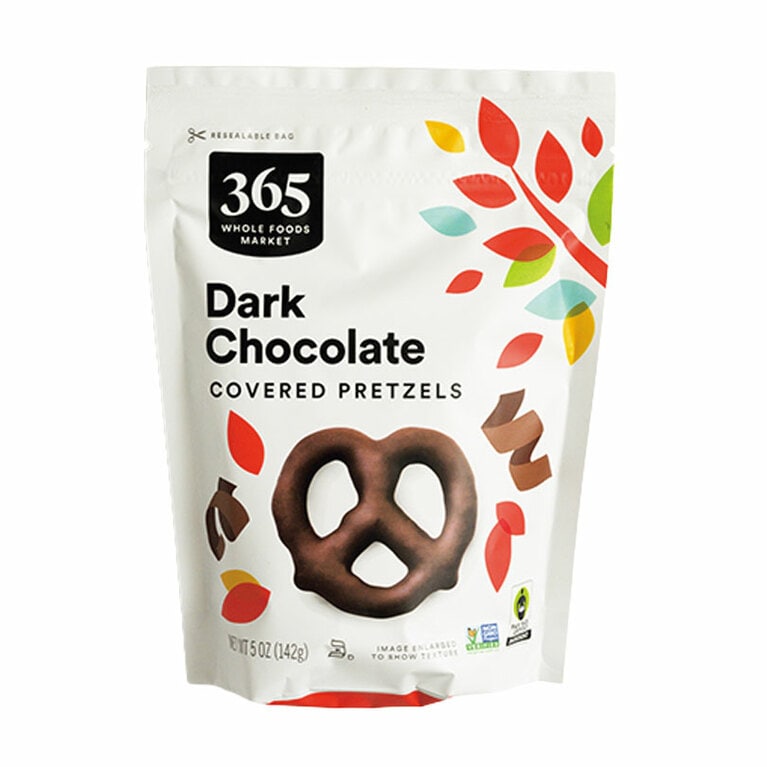 365シリーズ「ダークチョコレートプレッツェル」142g 4.99ドル。