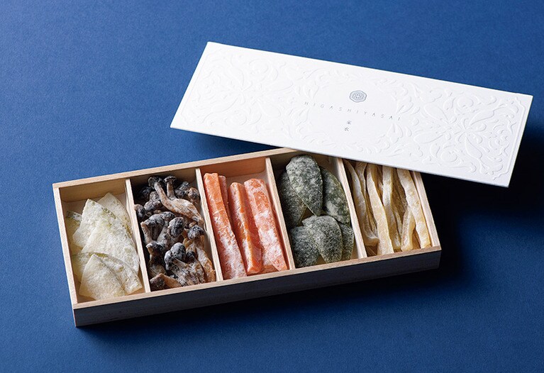 【HIGASHIYA】采衣　3,000円。賞味・消費期限：20日間。