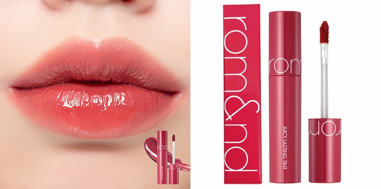 伸ばすとなじみやすいくすみベージュピンクのイチジクカラー、“06 FIGFIG(フィグフィグ)”。ロムアンド ジューシーラスティングティント 06 1,200円／韓国高麗人蔘社