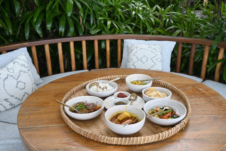 インドネシア料理にひねりを利かせたメニュー。