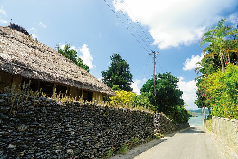 【西表島】昔ながらの家並みが残り、のんびりとした時間が流れる。
