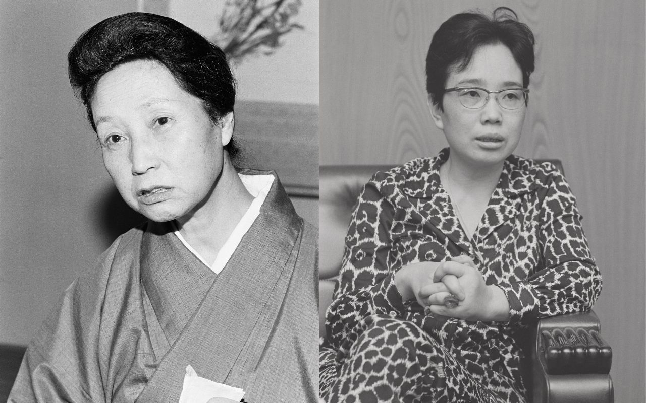 （左から）幸田文、有吉佐和子