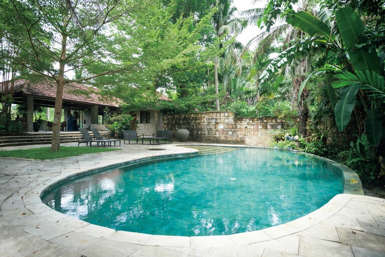 広々としたプライベートプールを備える“マスター・ヴィラ”。総面積は341㎡。