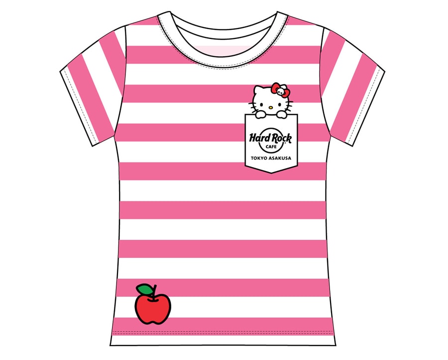 Kids Hello Kitty Striped Tee(XS～XLサイズ) 3,400円。大阪・横浜・福岡・成田店においてはS～Lのサイズ展開。
