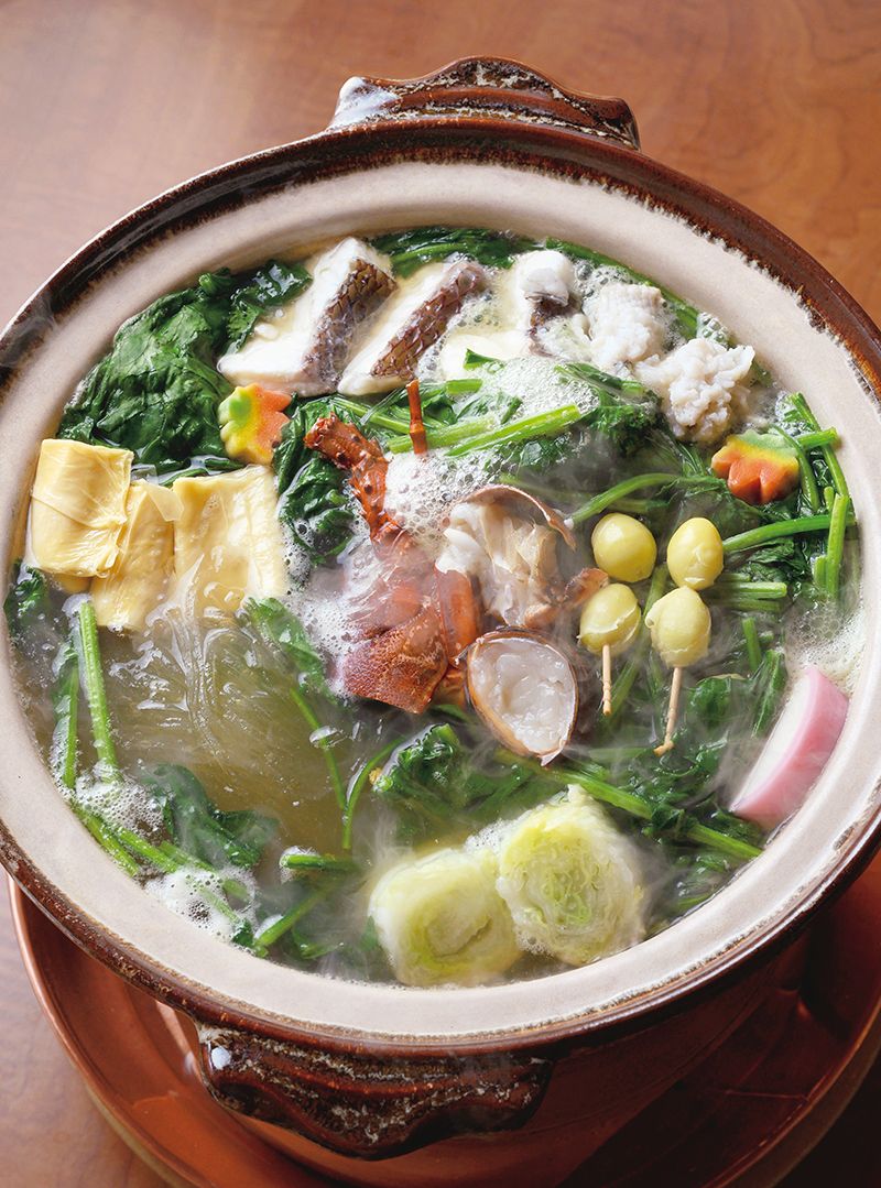 「料理旅館 江戸三」の若草鍋。