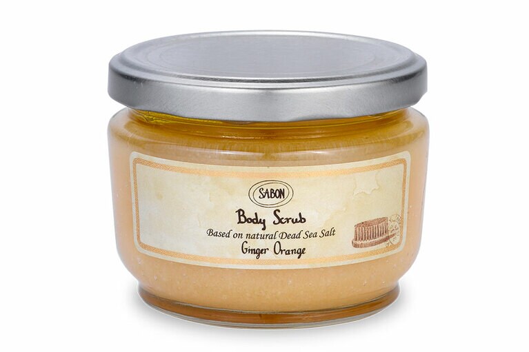 「ボディスクラブS」ジンジャー・オレンジ 320g 3,400円／SABON