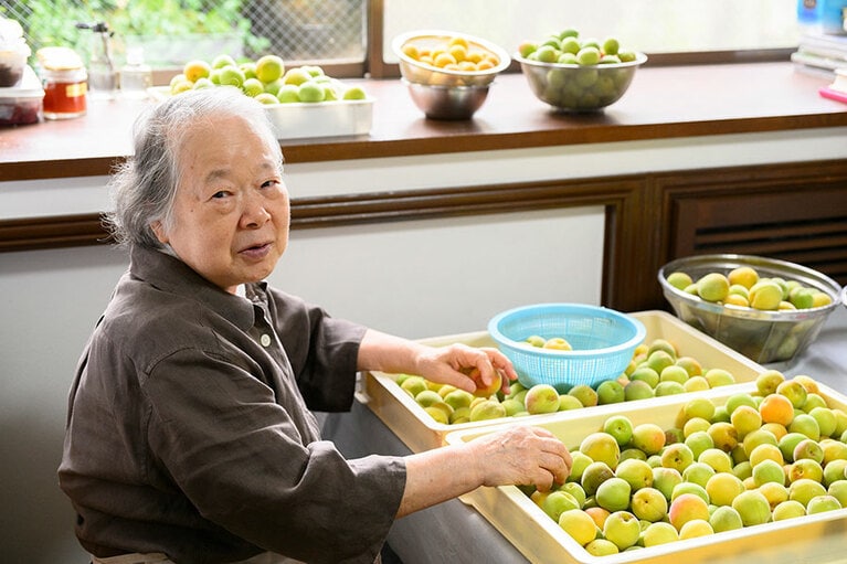 お肌もつややかな乗松祥子さん。