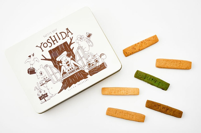 Sweets Shop YOSHIDA「雪ほたかのショートブレッド」6種類×5本 2,000円。