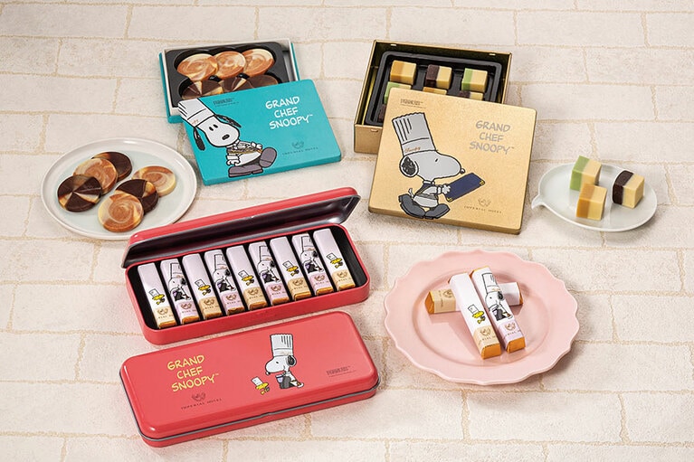 料理長スヌーピーシリーズの限定チョコレートも。