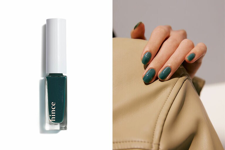 繊細なパールがきらめく半透明のブルーカラー「ニアーアンドデアー」。