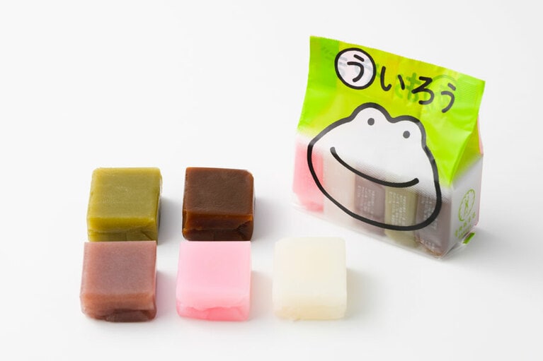 青柳ういろう ひとくち 5個入 カエルver 497円。