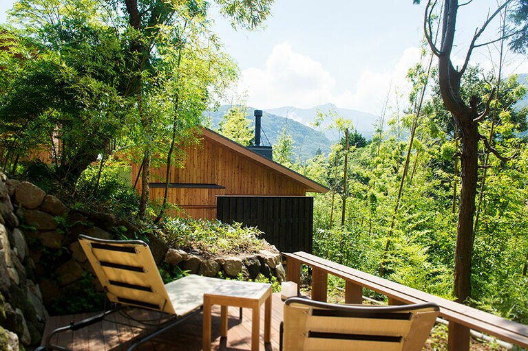 箱根リトリート före［神奈川／仙石原温泉］villaの客室 露天温泉スイート 6号棟。