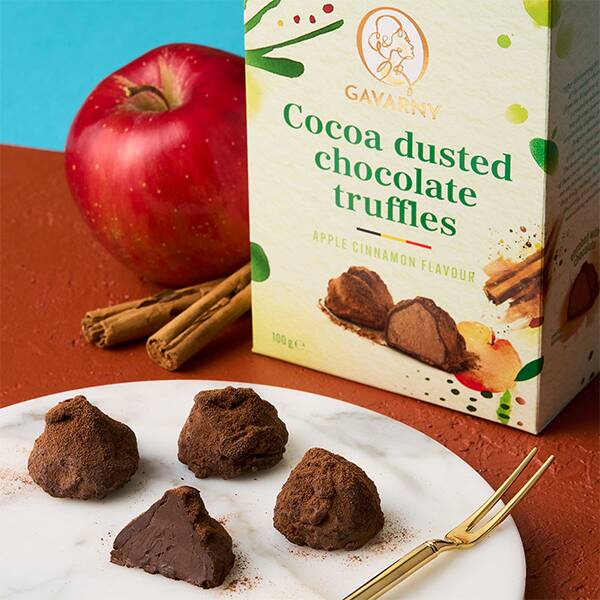 ガヴァルニー プレミアムトリュフ アップルシナモン 100g／753円（税込）。