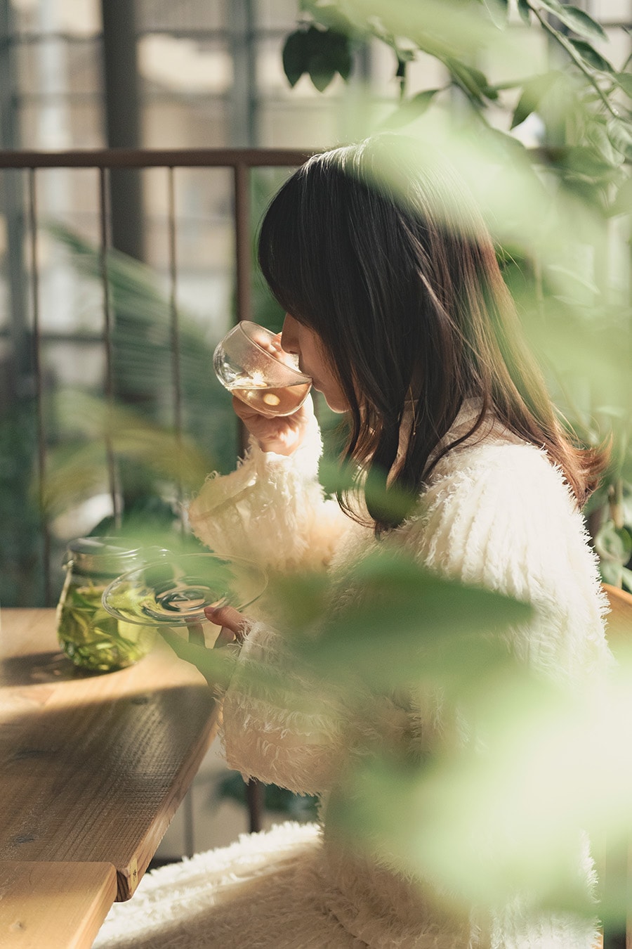 渋谷区ふれあい植物センターでの影山さん。