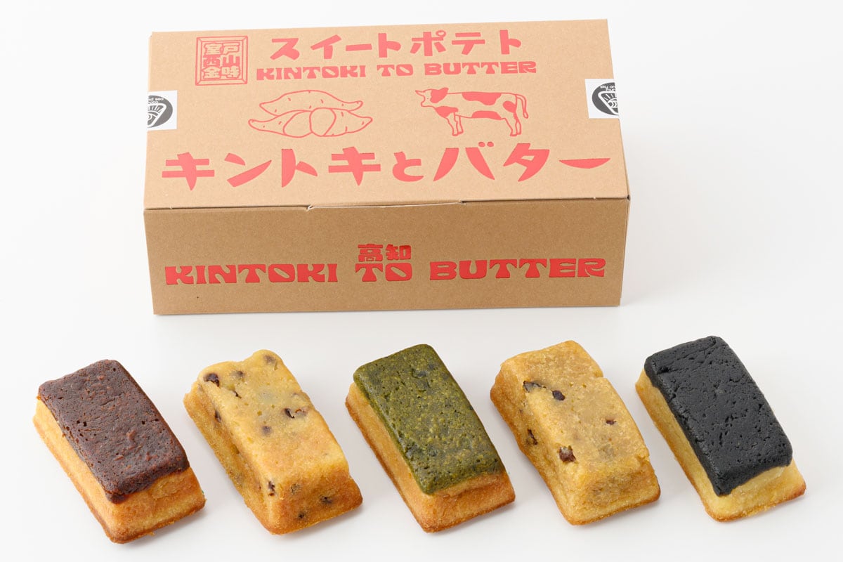 キントキとバター（アソートBOX） 5種類入り 1,600円／スカイ アンド シー・ムロト