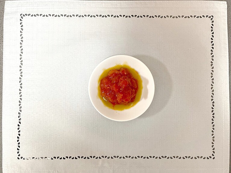 【2位】トマト＋タバスコ。ハチミツ＋トマトと同様にカットトマト缶を使用。