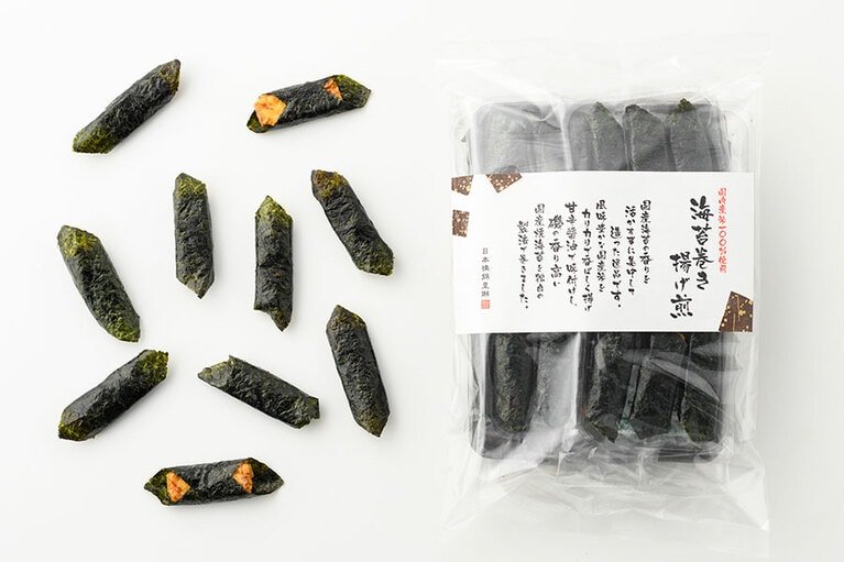 海苔巻き揚げ煎しょうゆ味 24本入り 1,296円／日本橋錦豊琳