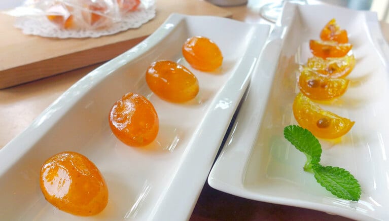 甘酸っぱいキンカン菓子は老若男女に愛される味わいです。