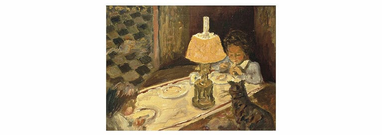 ピエール・ボナール《子どもたちの昼食》1897年頃 油彩／板 ナンシー美術館蔵 Photo © RMN-Grand Palais / Agence Bulloz / distributed by AMF