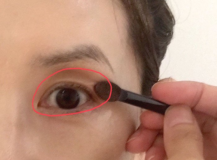 このくらい広範囲に塗ってOK。