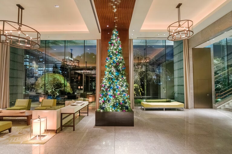パレスホテル東京のクリスマスツリー。