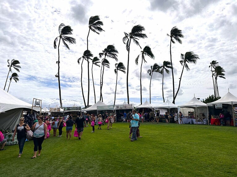 2022年に開催のメイドイン・マウイカウンティ・フェスティバルの様子。