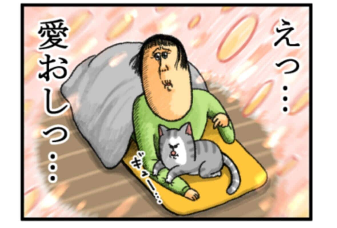 「ずっとこうしていたかった猫」（2024年2月24日）