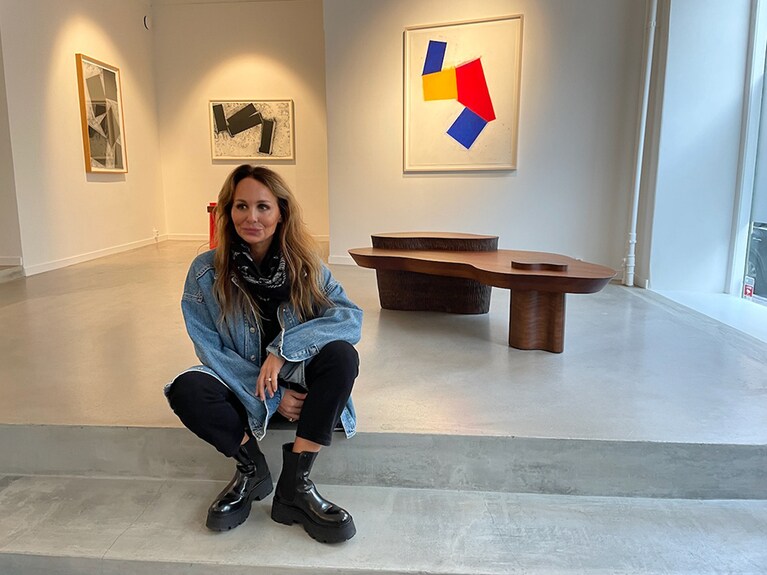 世界的に評価される家具デザイナー、ルイゼ・リリエンクランツ氏。小川撮影。