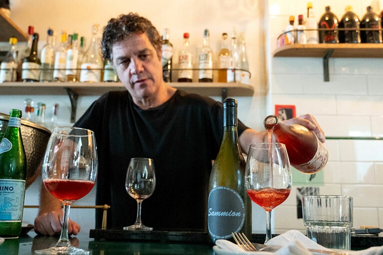 店主のジョバンニさん。以前は東京にもレストランを出しており、近日中に再出店の計画も。