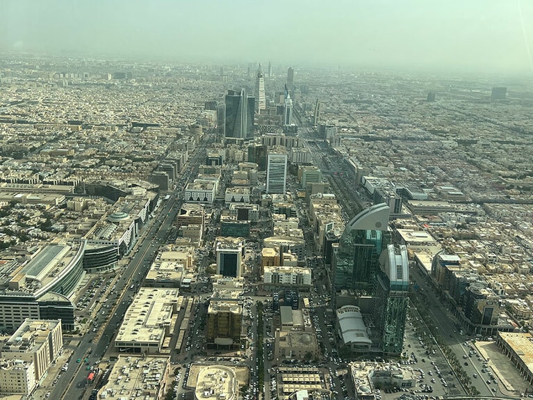 展望台スカイ・ブリッジからの眺め。