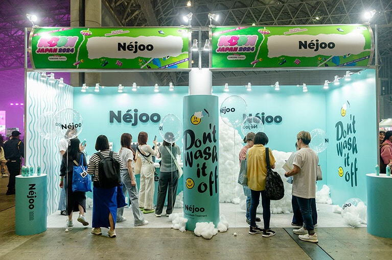 「KCON JAPAN 2024」でのブースの様子。