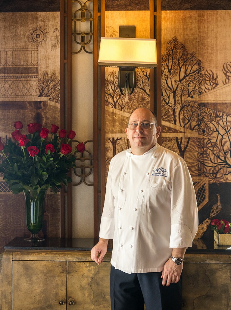 アレクサンドレ・トレンチャー総料理長。
