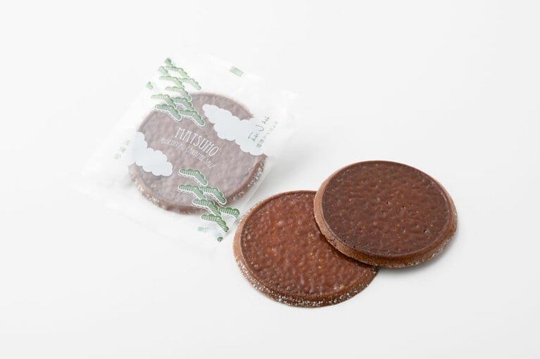 キャラメル煎餅まつほ〈5枚入り〉1,250円／田中屋せんべい総本家