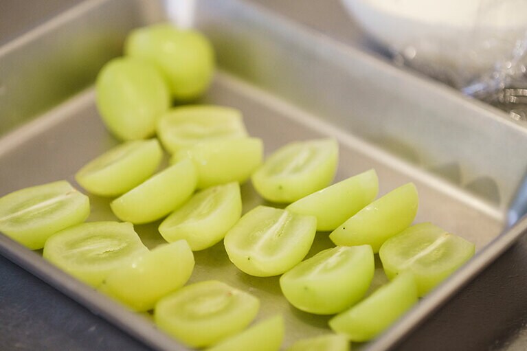 「山彦ブドウ園」のシャインマスカット。