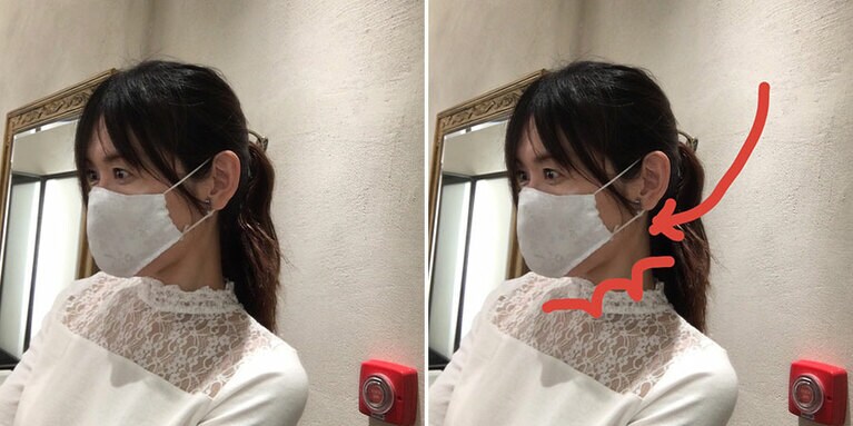 マスクで隠れていますが、あごゾーンが「たるたる」になりました。