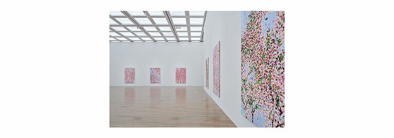 「ダミアン・ハースト　桜」展示風景 2022年 国立新美術館　Photographed by Masaya Yoshimura © Damien Hirst and Science Ltd All rights reserved, DACS 2022