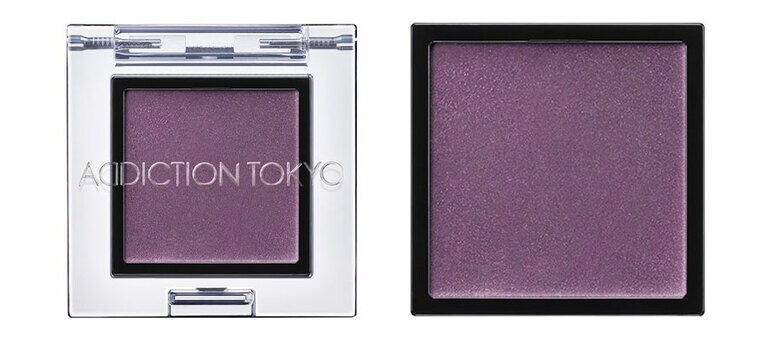 塗ると見えないくらい微粒のブルーの瞬きが美しい、シアーなパープル。アディクション ザ アイシャドウ クリーム 110C Emotional Rain 2,200円(限定発売中)／アディクション ビューティ
